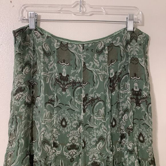 Vintage Y2K Pendleton Fairycore Festival Boho Floral Silk Ruffle Fairy Skirt 14 - Picture 5 of 12